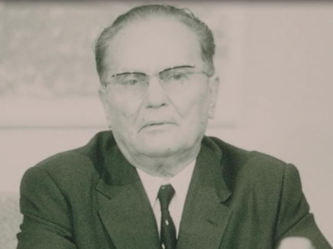 The archival scene shows Tito being nervous before his speech to the students in 1968, as well as parts of his TV speech. Showing Tito in such a way became one of the biggest controversies around the film.  
