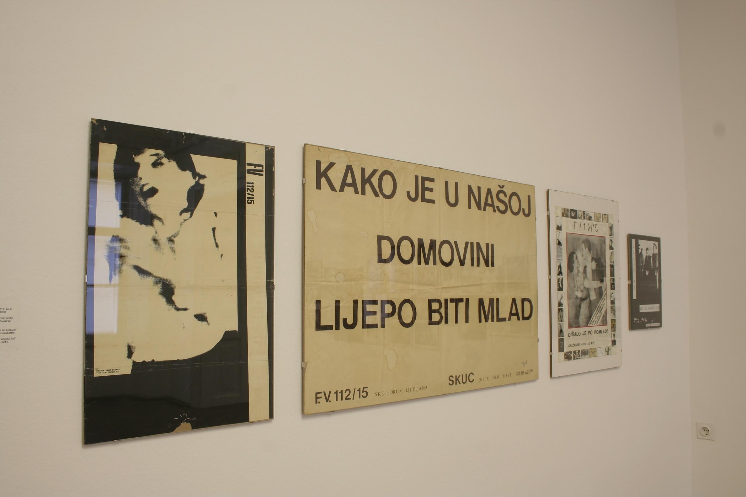 A photograph from the exhibition FV: Alternativa osemdesetih/The Alternative Scene in the Eighties held at the ICGA from 27 November 2008 to 18 January 2009.