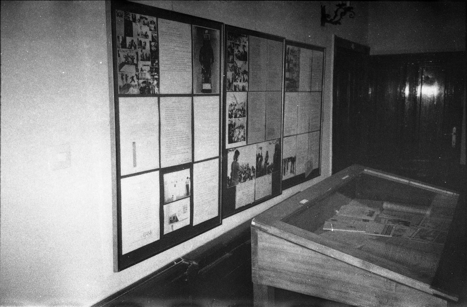 View of the exhibition Underground art in the Aczél era, Kossuth Club, Budapest, 1990