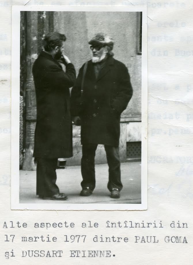 Close-up of Goma's meeting with a western diplomat, 17 March 1977