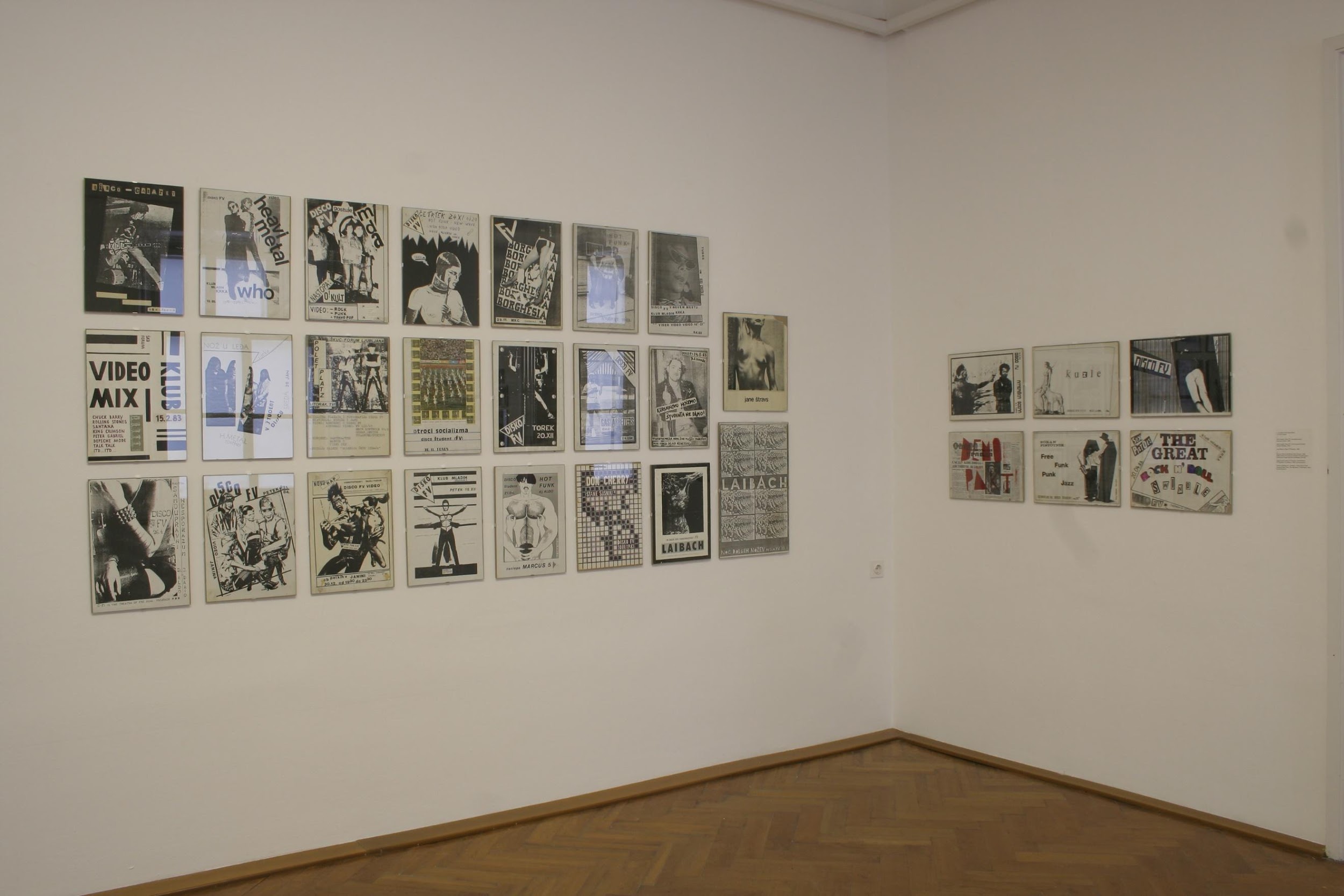 A photograph from the exhibition FV: Alternativa osemdesetih/The Alternative Scene in the Eighties held at the ICGA from 27 November 2008 to 18 January 2009.