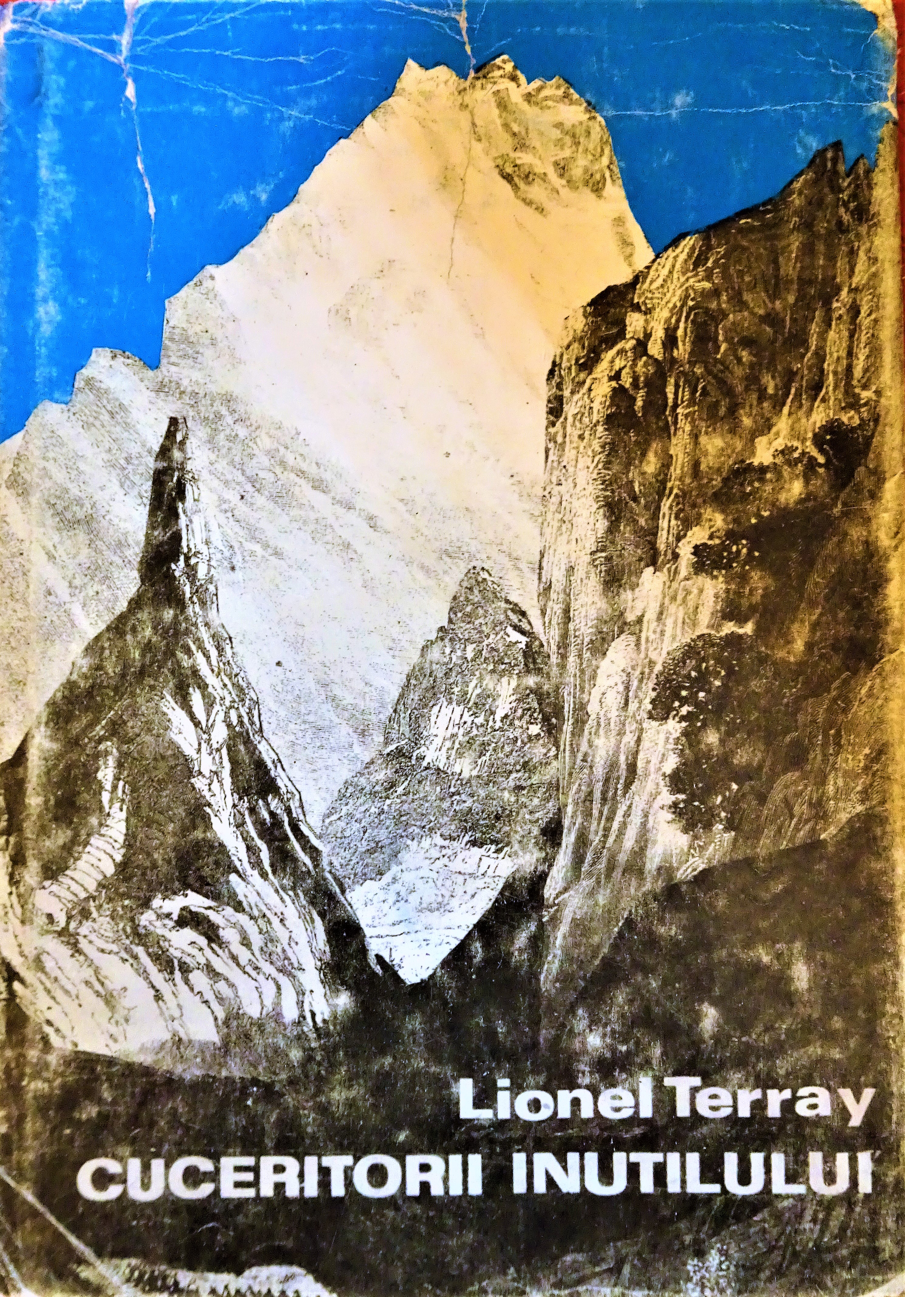 Cover of the Romanian translation of the volume Les Conquérants de l'inutile by Lionel Terray