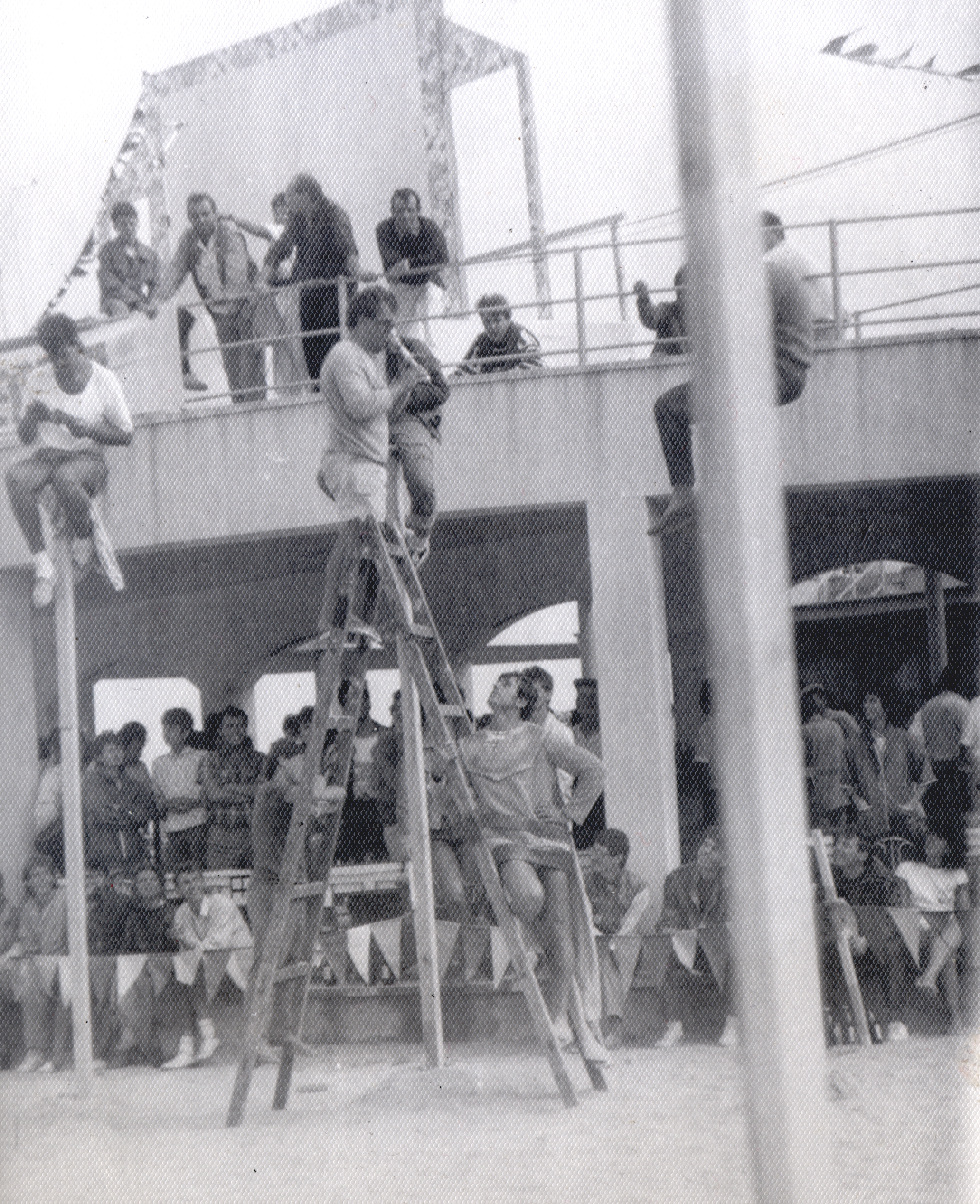 Contest of 48-hour sitting on a pole