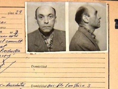Nicolae Steinhardt's arrest fiche