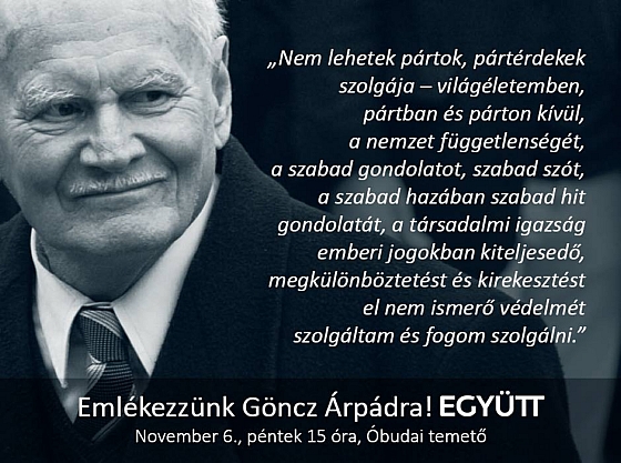 'Remember for Árpád Göncz together!' - a public call for participation at the funeral of Hungary's ex-president