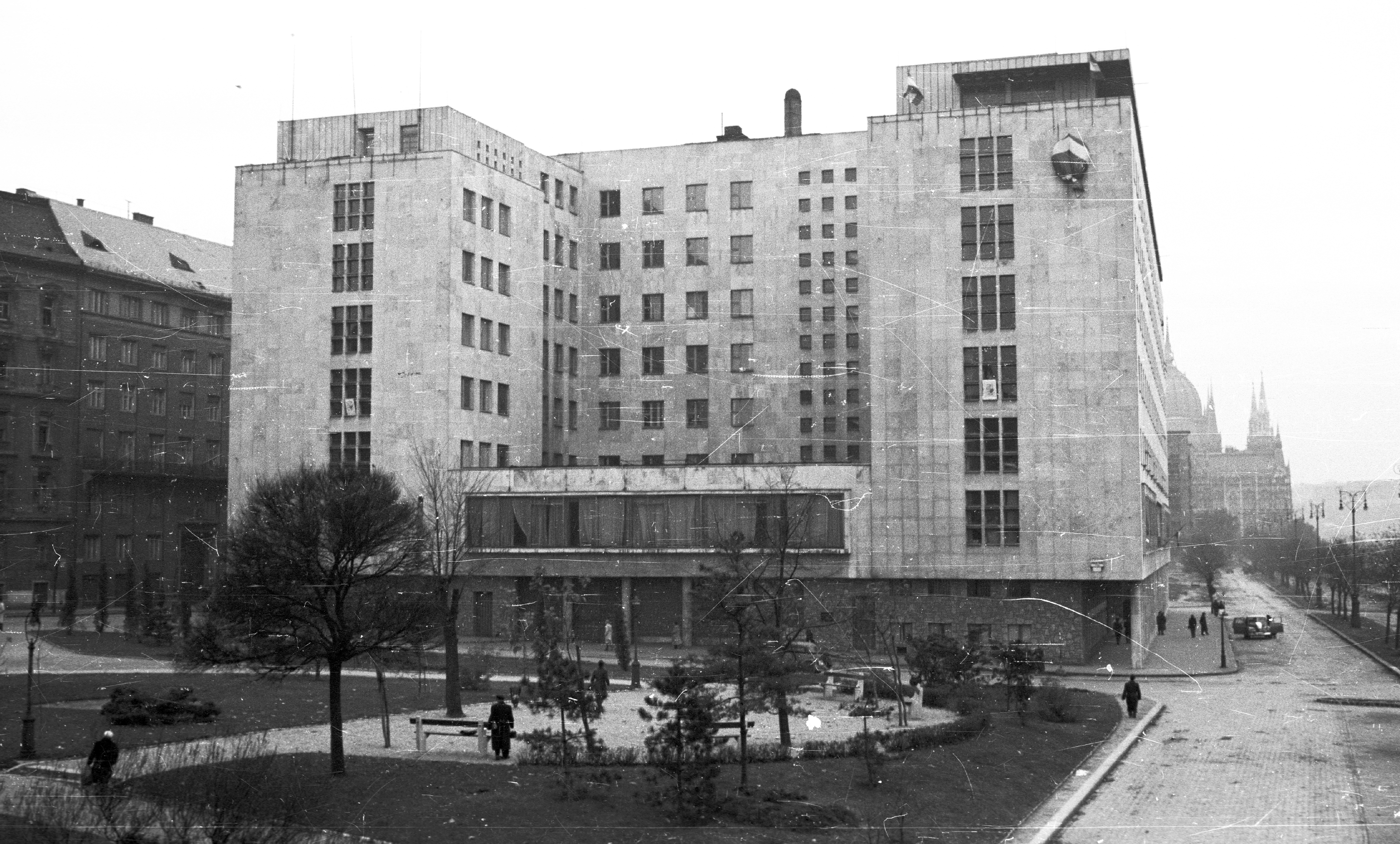 The building of the Hungarian State Security Authorities, later the Ministry of Interior at the Jászai Mari square in Budapest