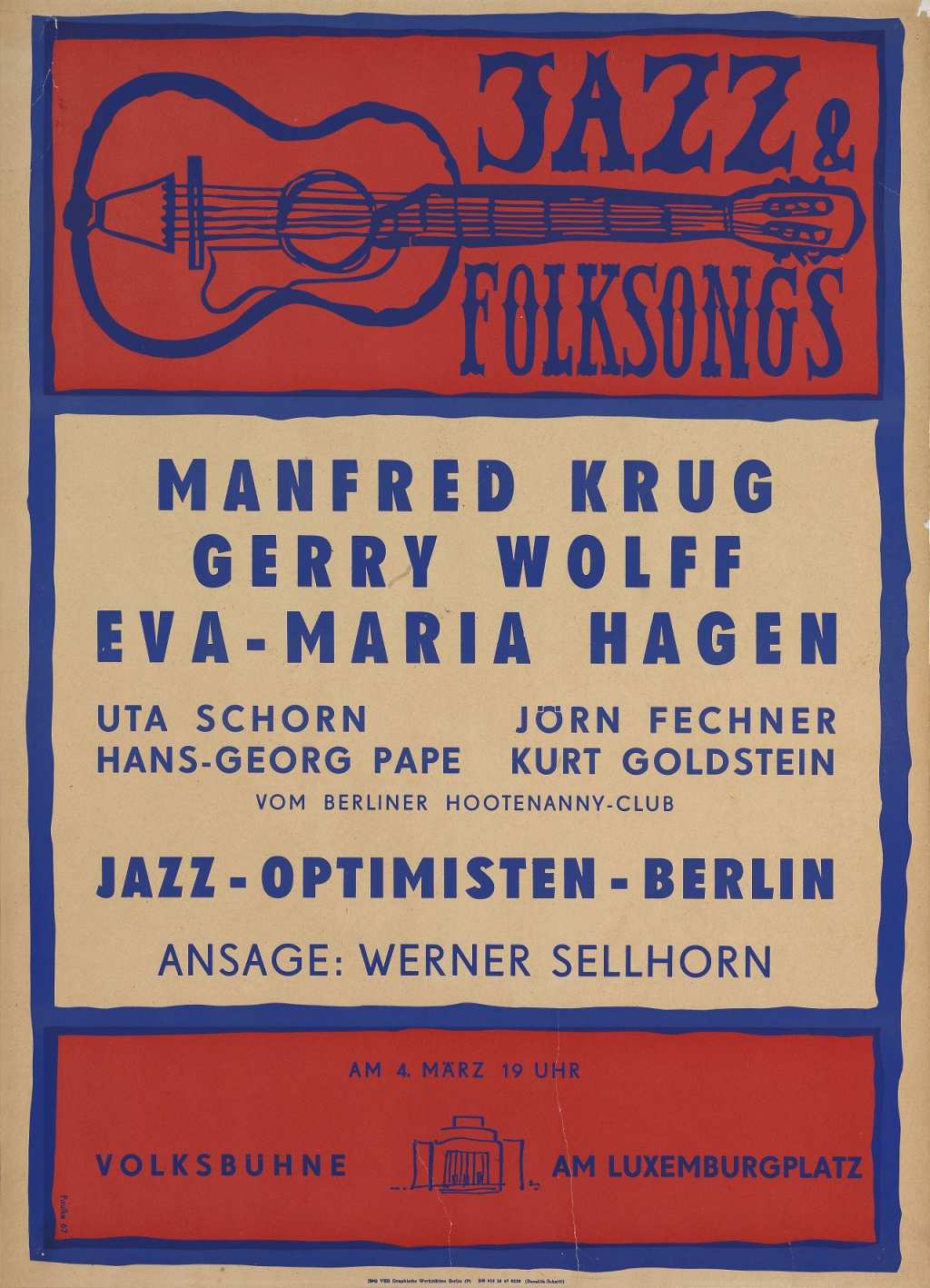 Poster für Jazz & Folksongs, 1967