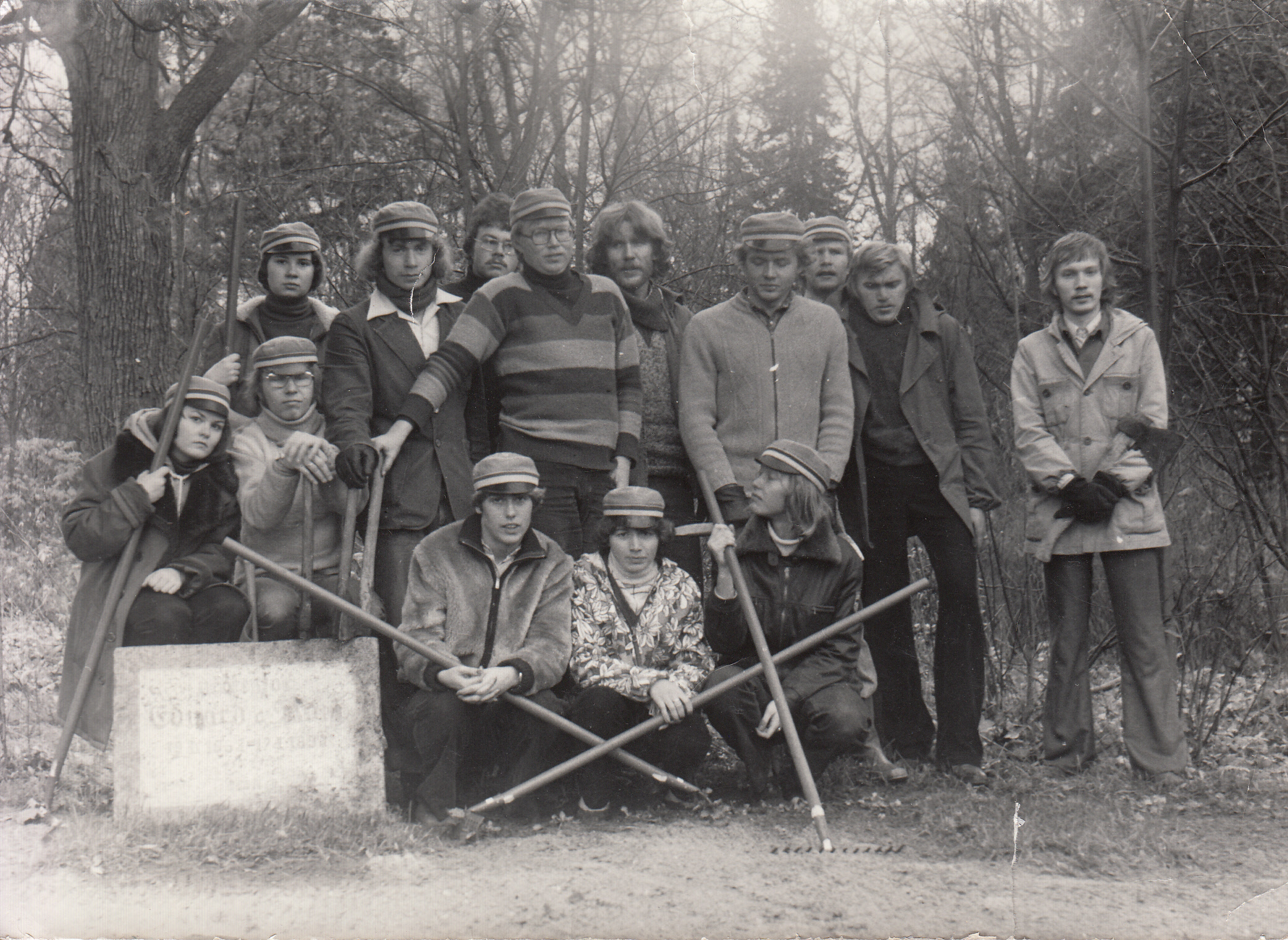 Kodulinna esimene kevadine tööpäev.Enne 1981. aastat.