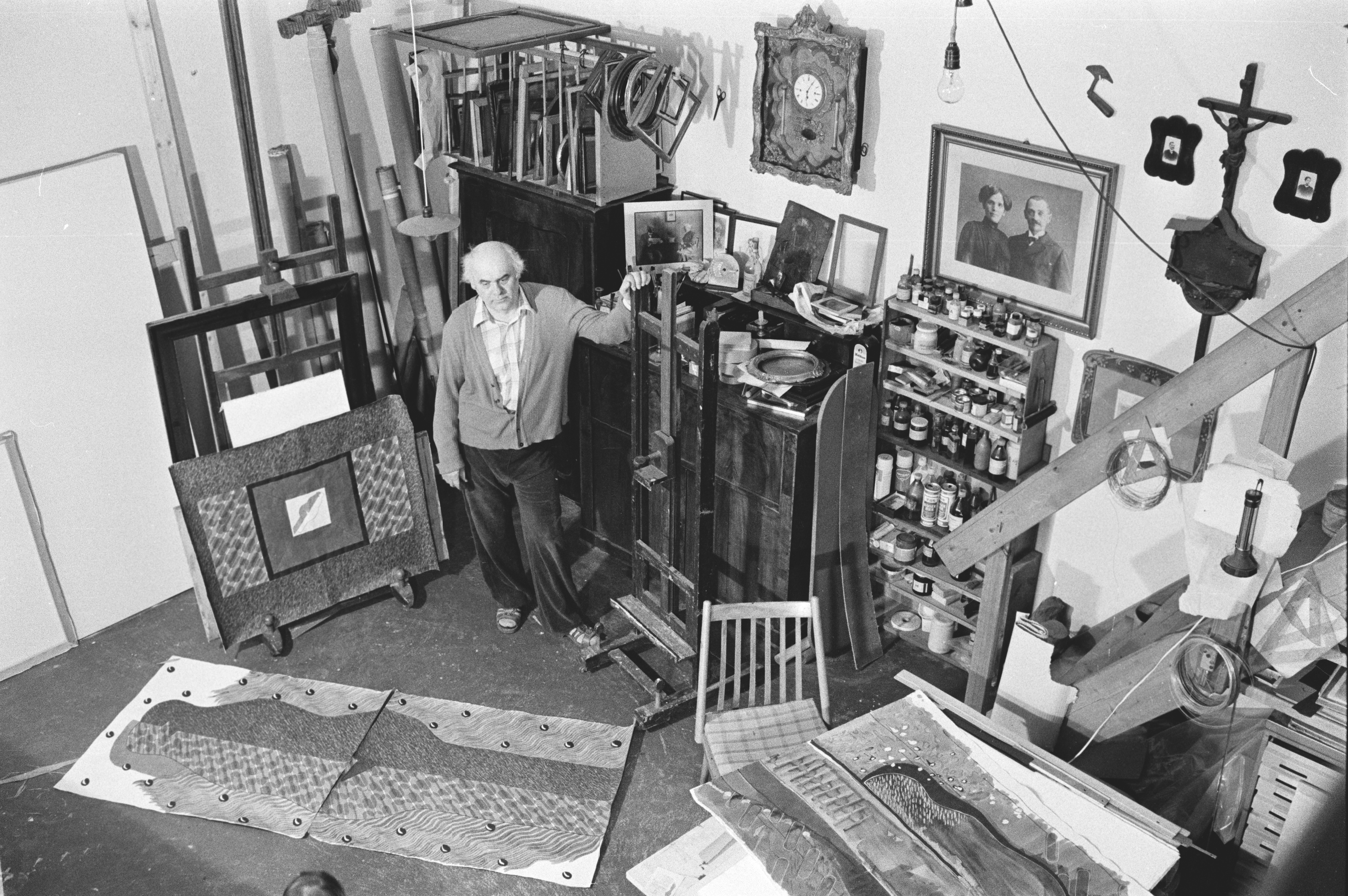 Pál Deim in His Studio. Photo: Péter Deim