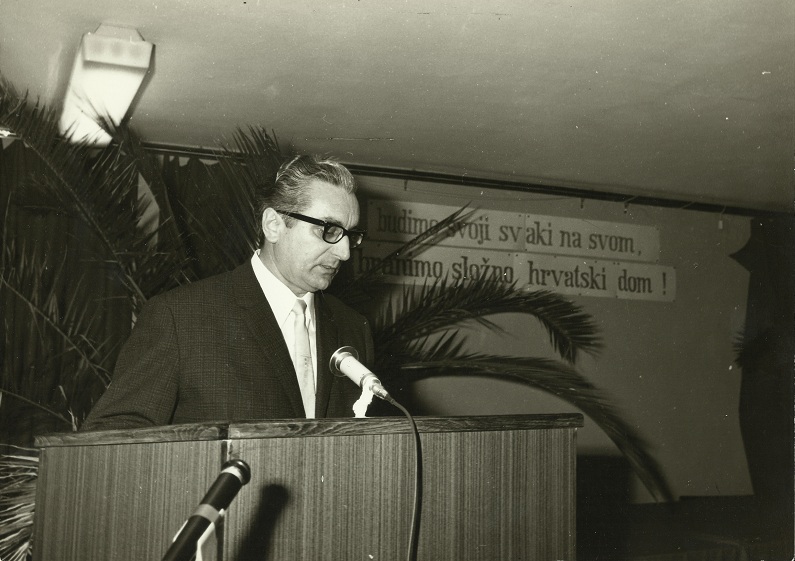 Historian Franjo Tuđman holding a speech during the Croatian Spring in 1971 (http://www.tudjman.hr/)
