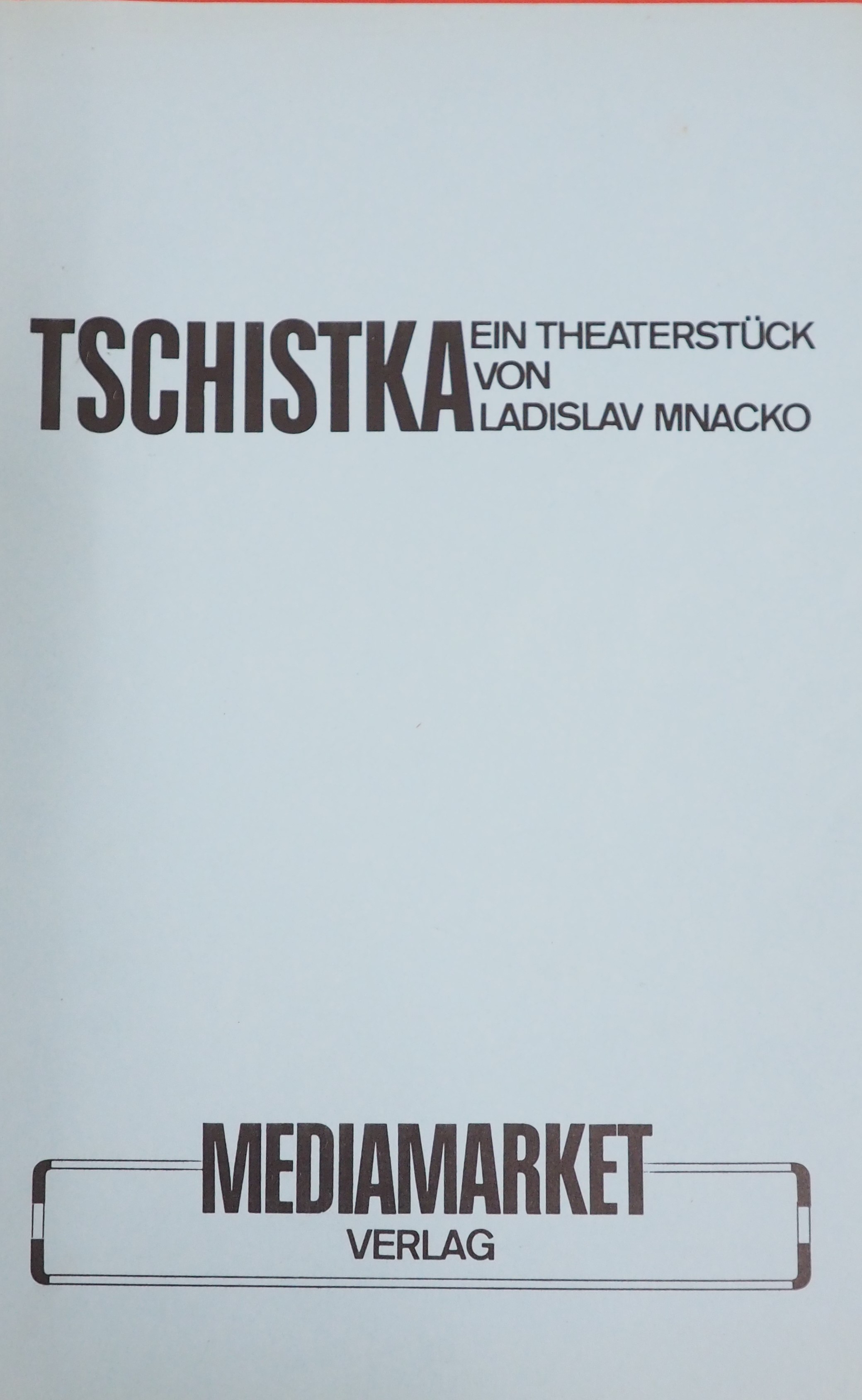 Mňačko, Ladislav. Tschistka (Purge), 1980. Book
