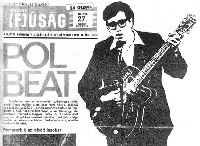 Újságcikk az 1967-es első pol-beat fesztiválról