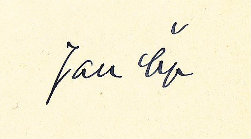 Signature of Jan Čep