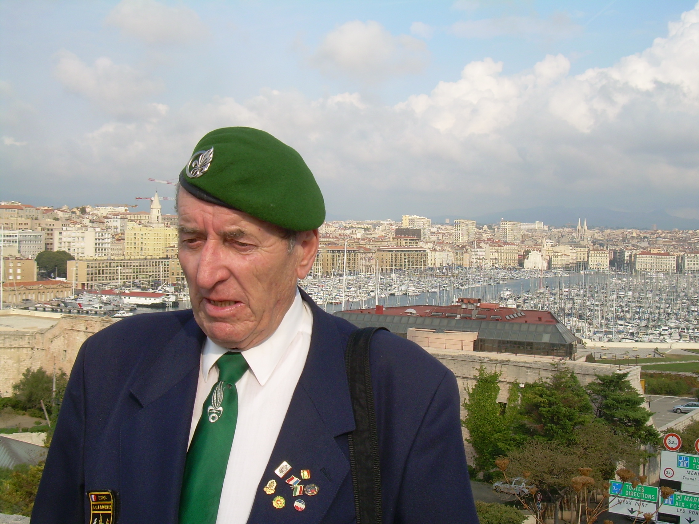 Veteran legionist Sándor Soós, Marseille, 2011