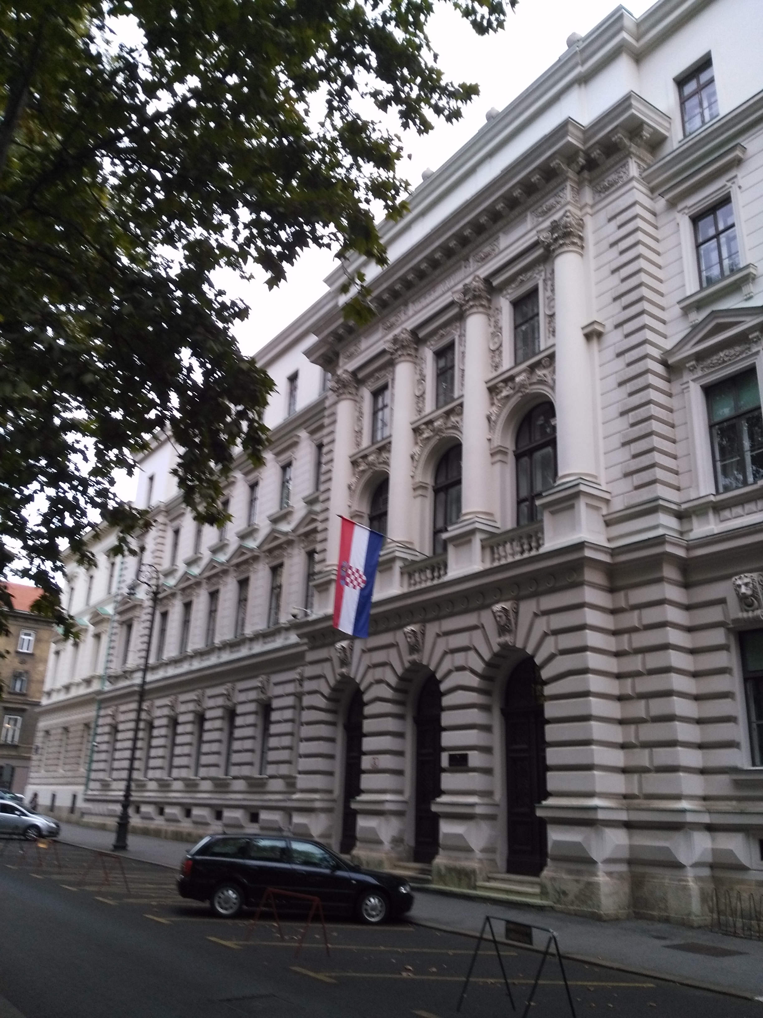 The building of the former District of Zagreb Public Prosecutor’s Office at Zrinski Square 5 in Zagreb (2016-28-09).