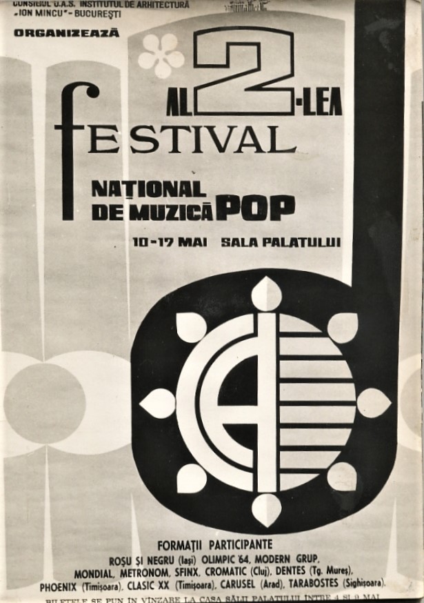 Afiș al celui de-al Doilea Festival al Club A, 1971