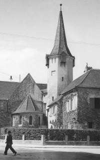 Johanniskirche from the Friedrich Teutsch Centre for Dialogue and Culture of the Evangelical Church of Augustan Confession (A.C.) in Romania