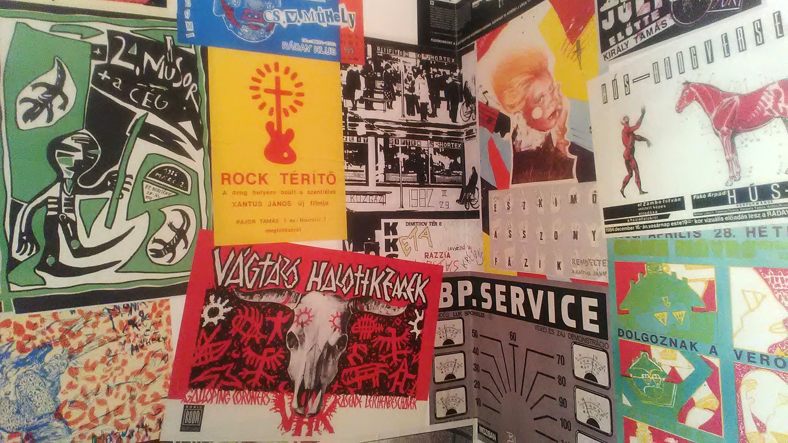 Reproductions of Posters at the Exhibition 'Hellish Golden Age', 2017.