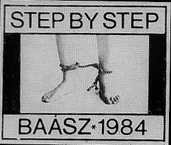 Baász Imre: Lépésről lépésre, 65x46,1 cm, mail art, 1983