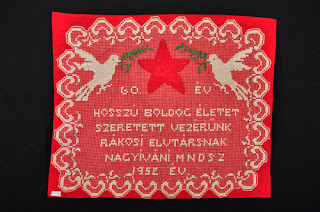 One of the presents of Rákosi, Mátyás's 60th birthday. Nagyiván (Hungary), 1952. 