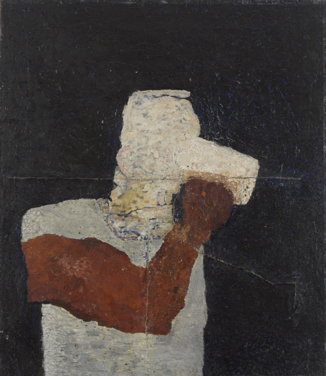 Man with a beer, oil on canvas, 87 x 65 cm (1965)