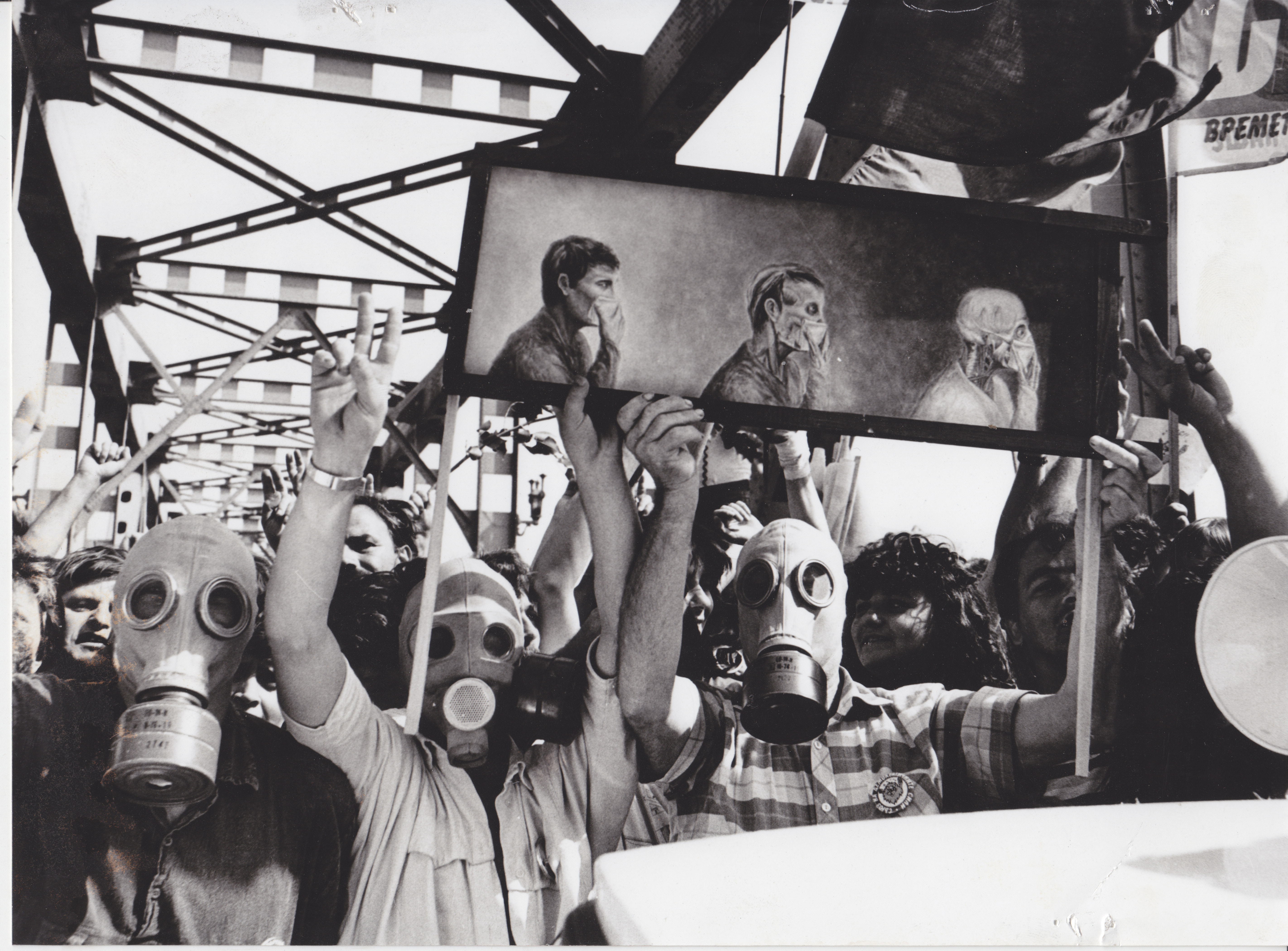 Protest Blockade on the Danube Bridge