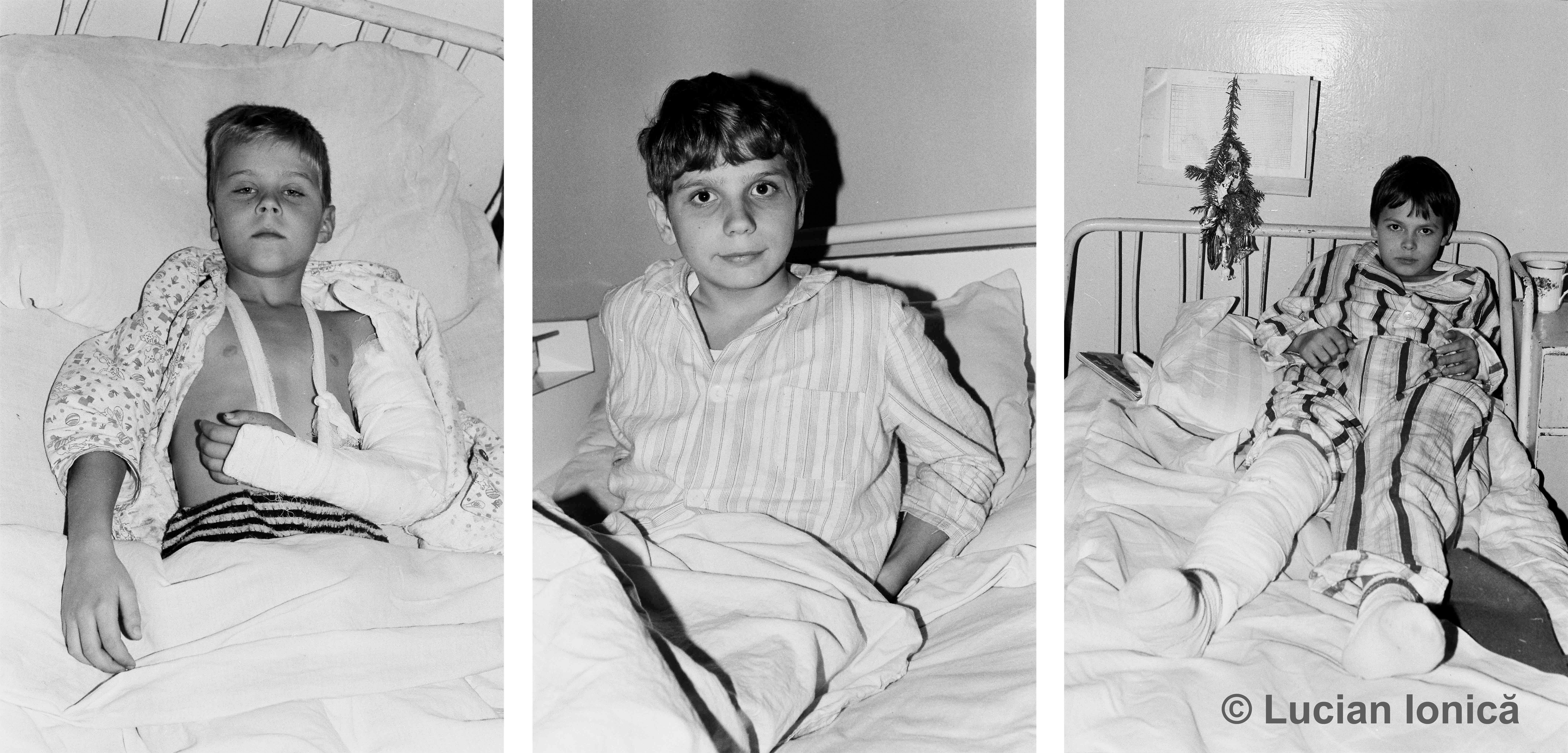 Wounded children, Timișoara, December 1989