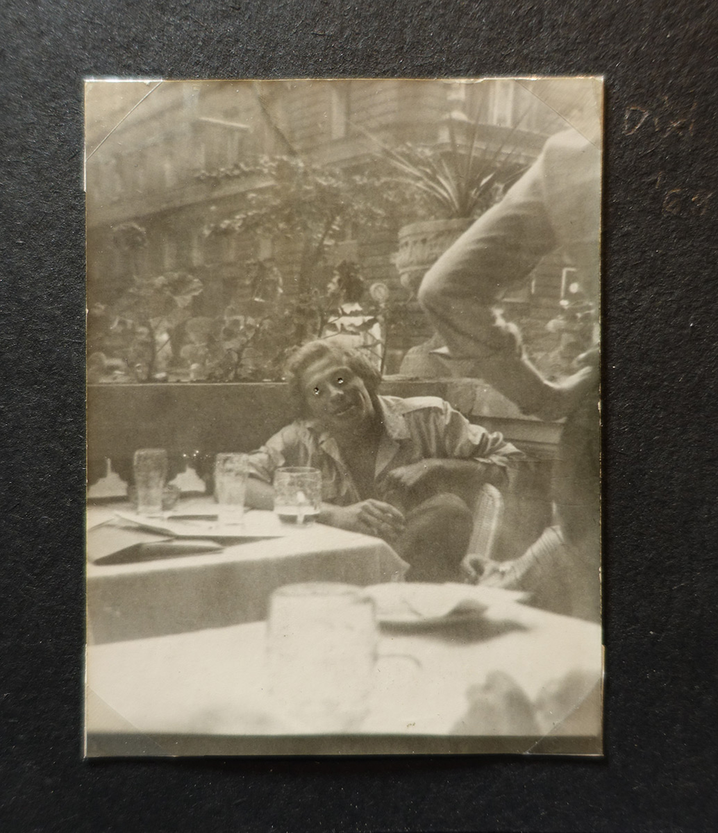 Dixi at the terrace of Kárpátia, Budapest, 1969