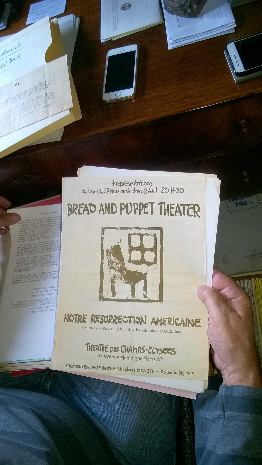 Bread and Puppet Theater’ s leaflet