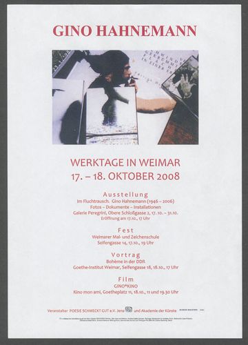 Program of the event poster