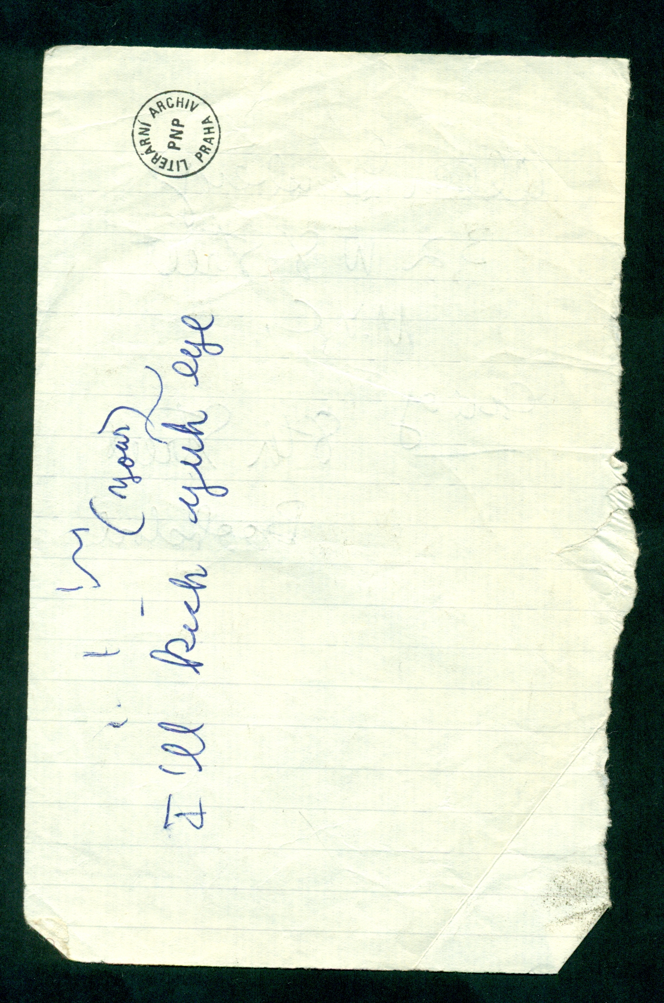 Allen Ginsbergʼs address, 1965. Manuscript