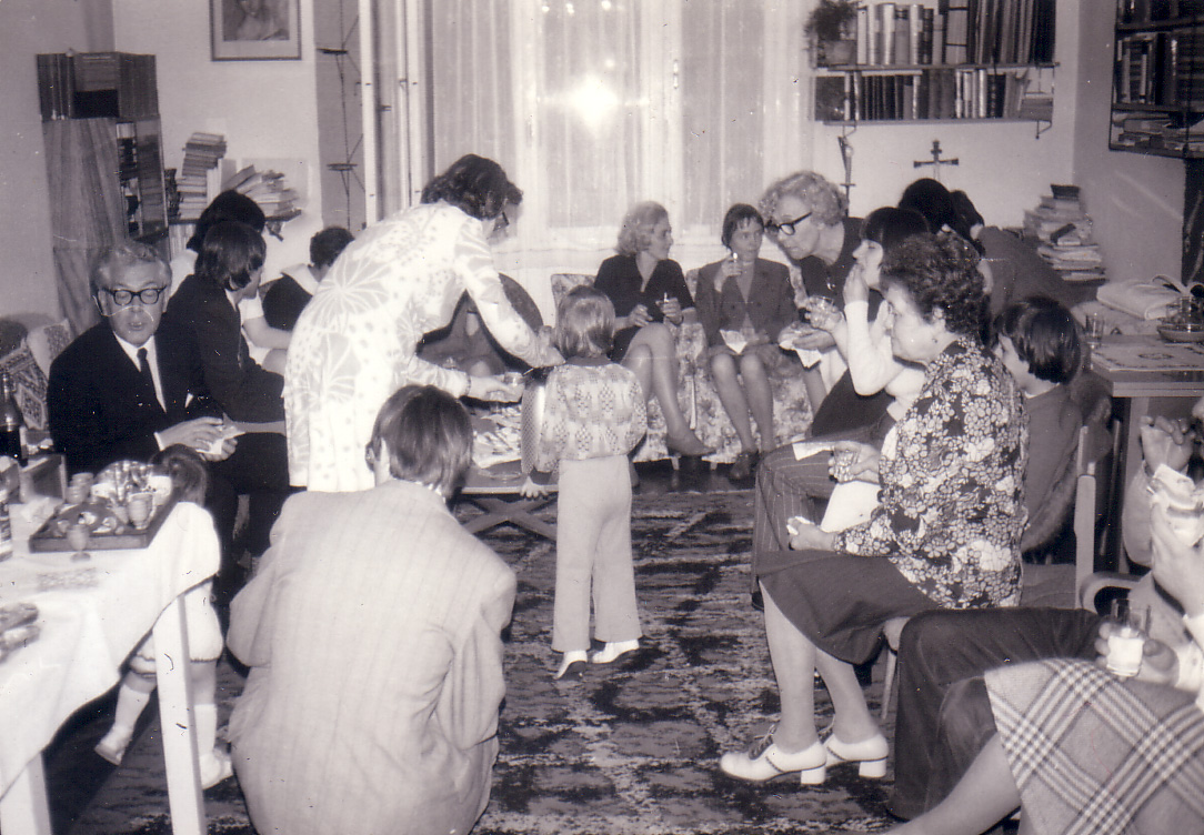 György Bulányi and the members of the Bokor base community, 1975.