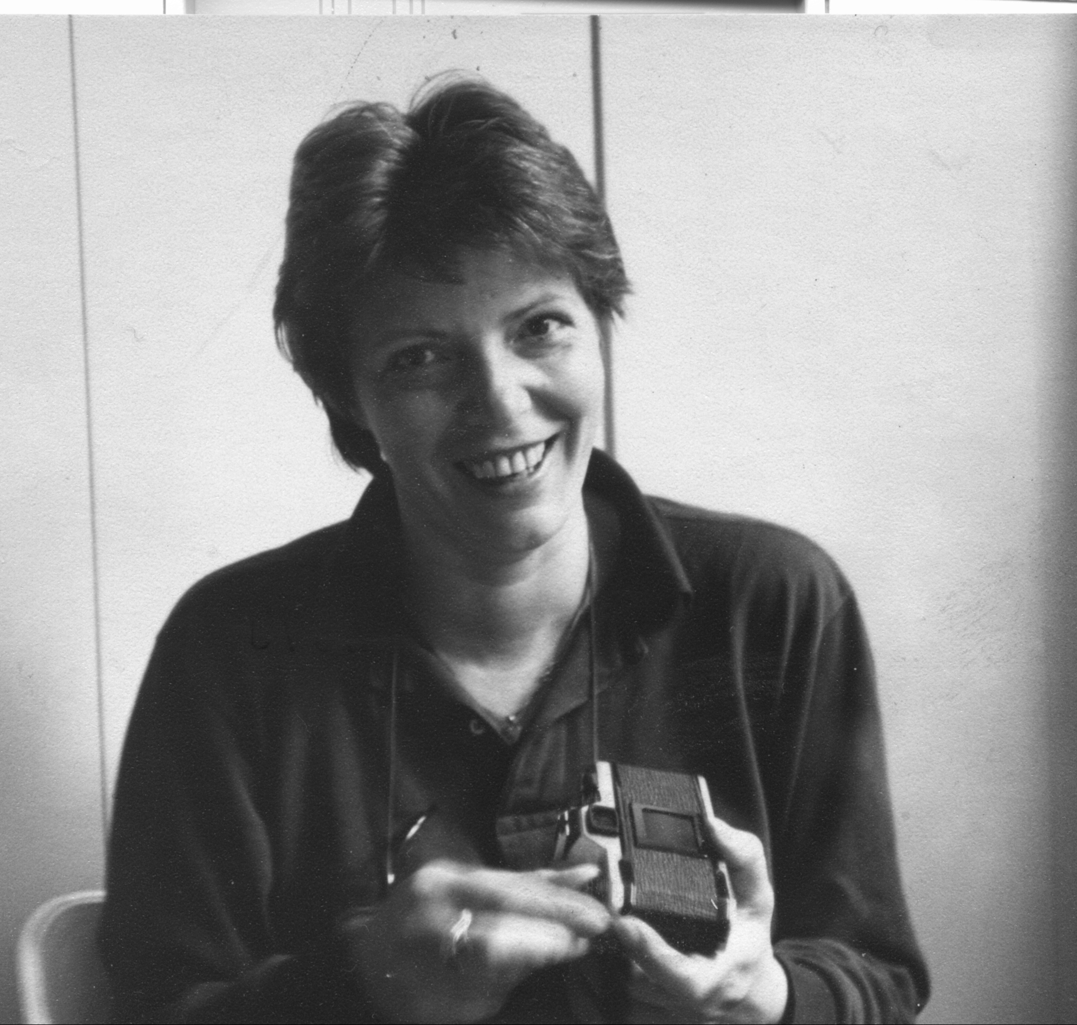 Maria Helle, the technical editor of the journal Moving World, 1980