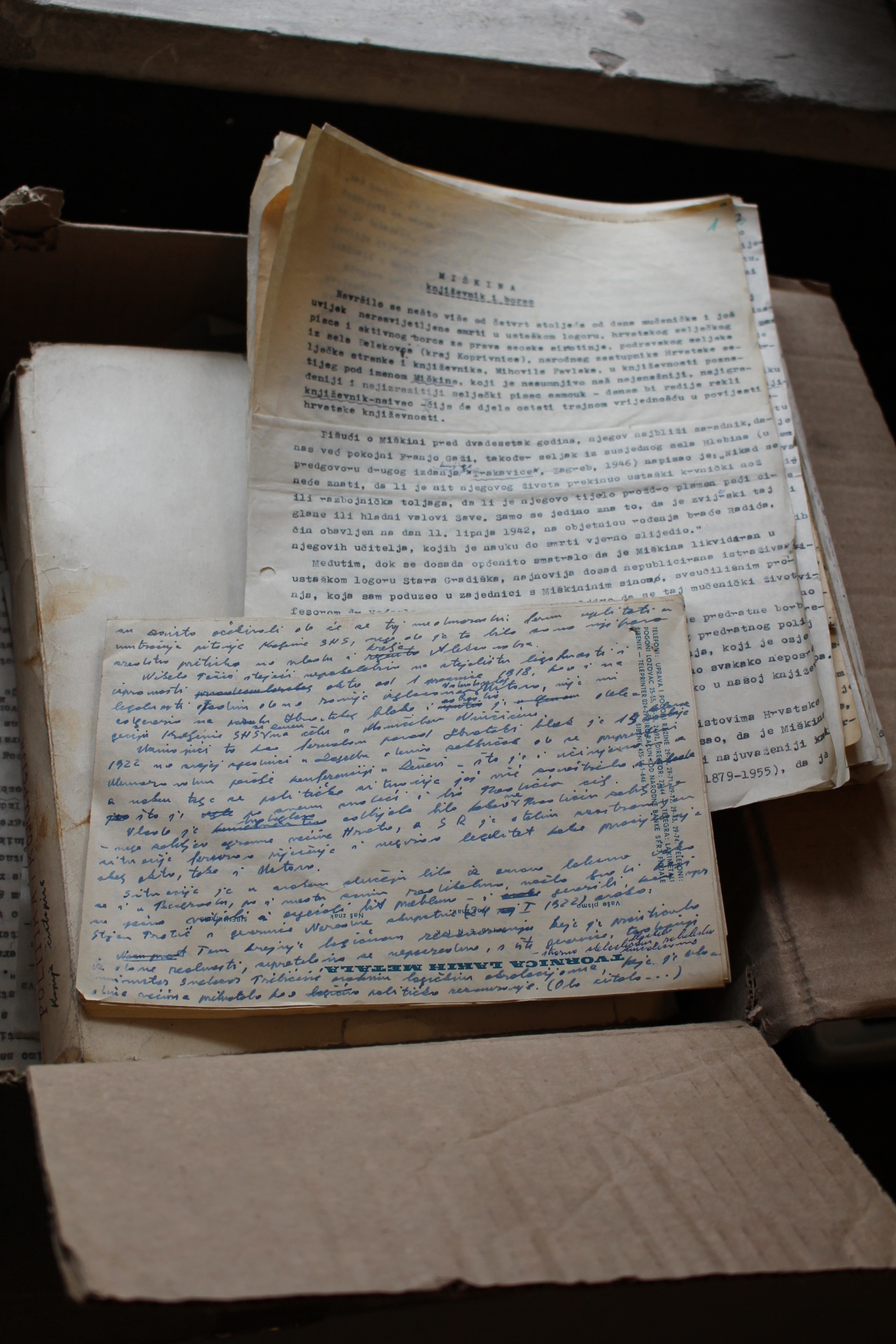 Kulundžić's manuscripts in the box (15_3_2017) 
