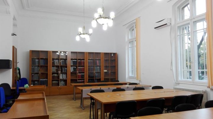 Reading room at National Central Archives in Bucharest