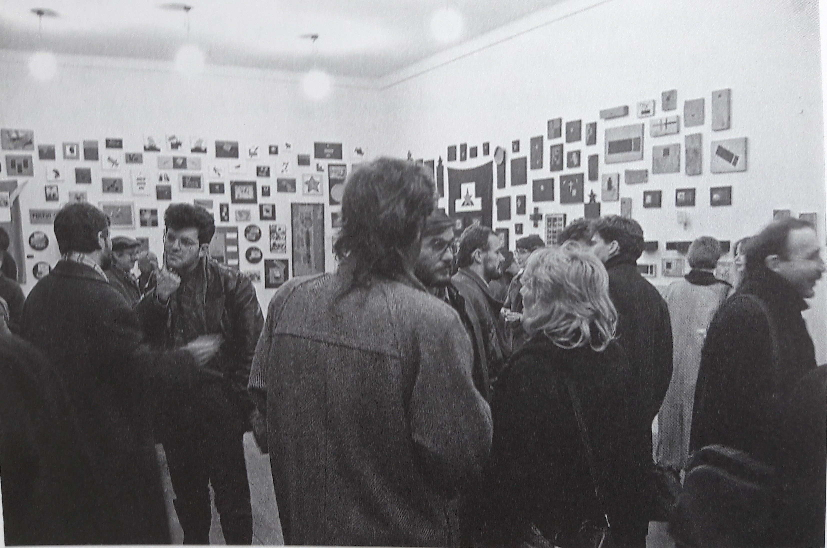 The opening of the exhibition Exploitation of the Dead, Gallery of Expanded Media, Zagreb.