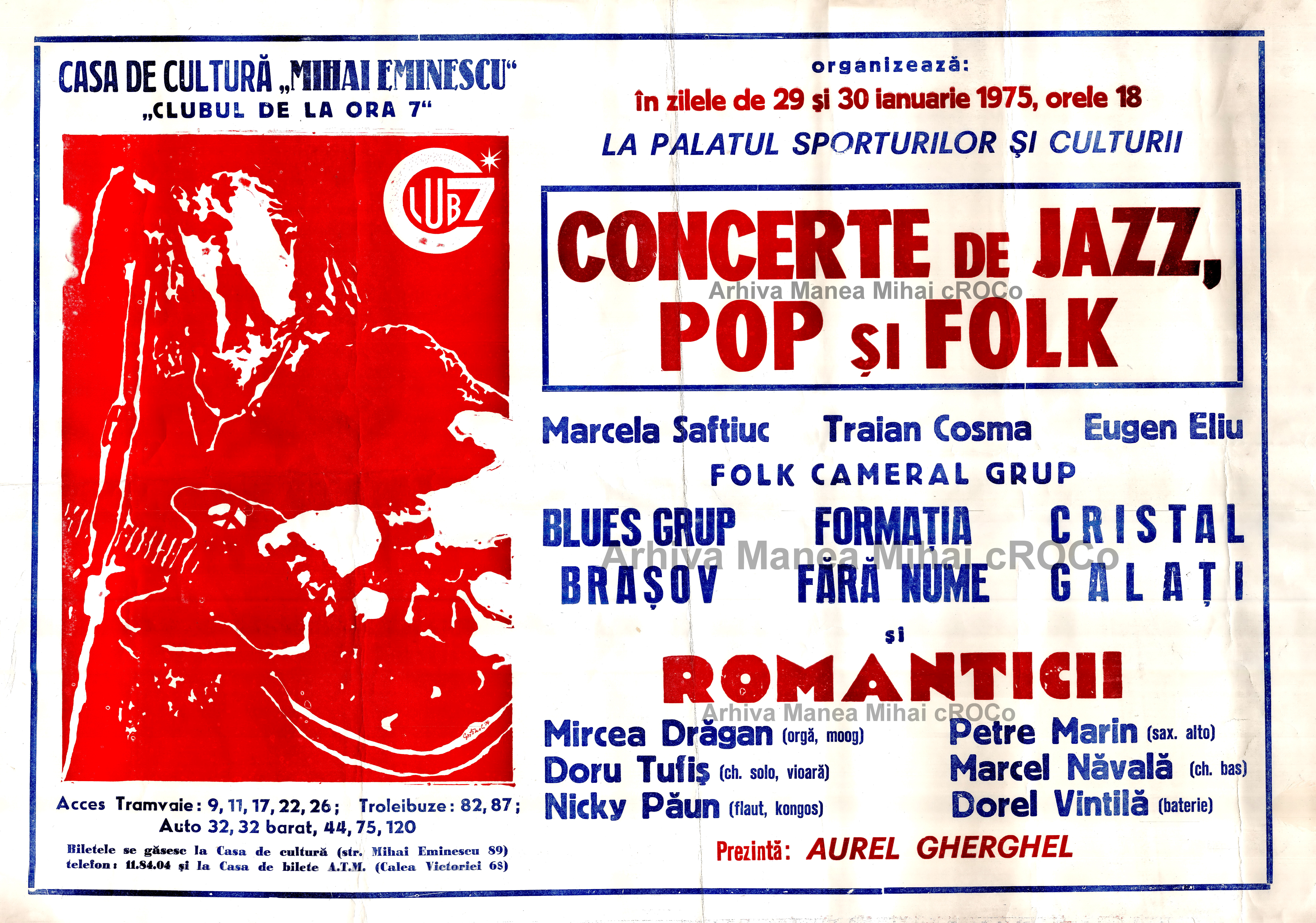 Afiș de concert 1975