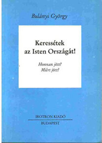 The cover of György Bulányi's book.