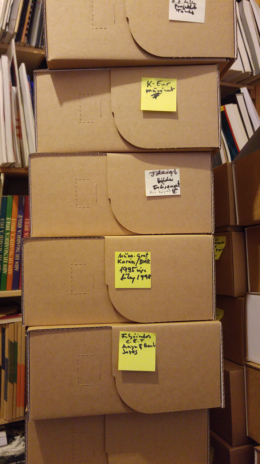 Part of the archive is ready to be transported.