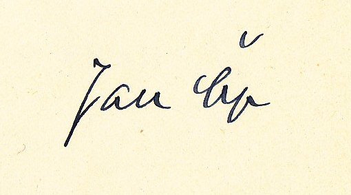 Signature of Jan Čep