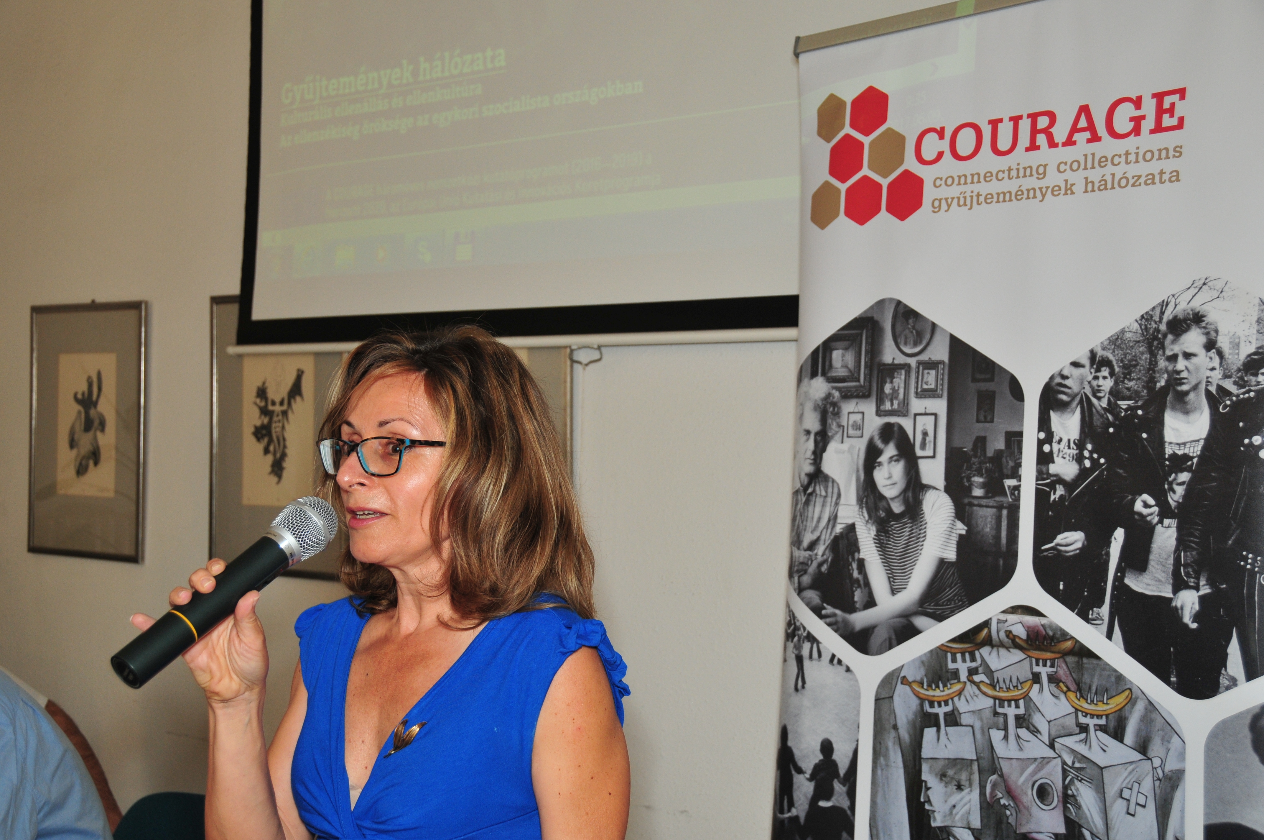 Katalin Somlai at the Oral History Conference of COURAGE in June 2017.
