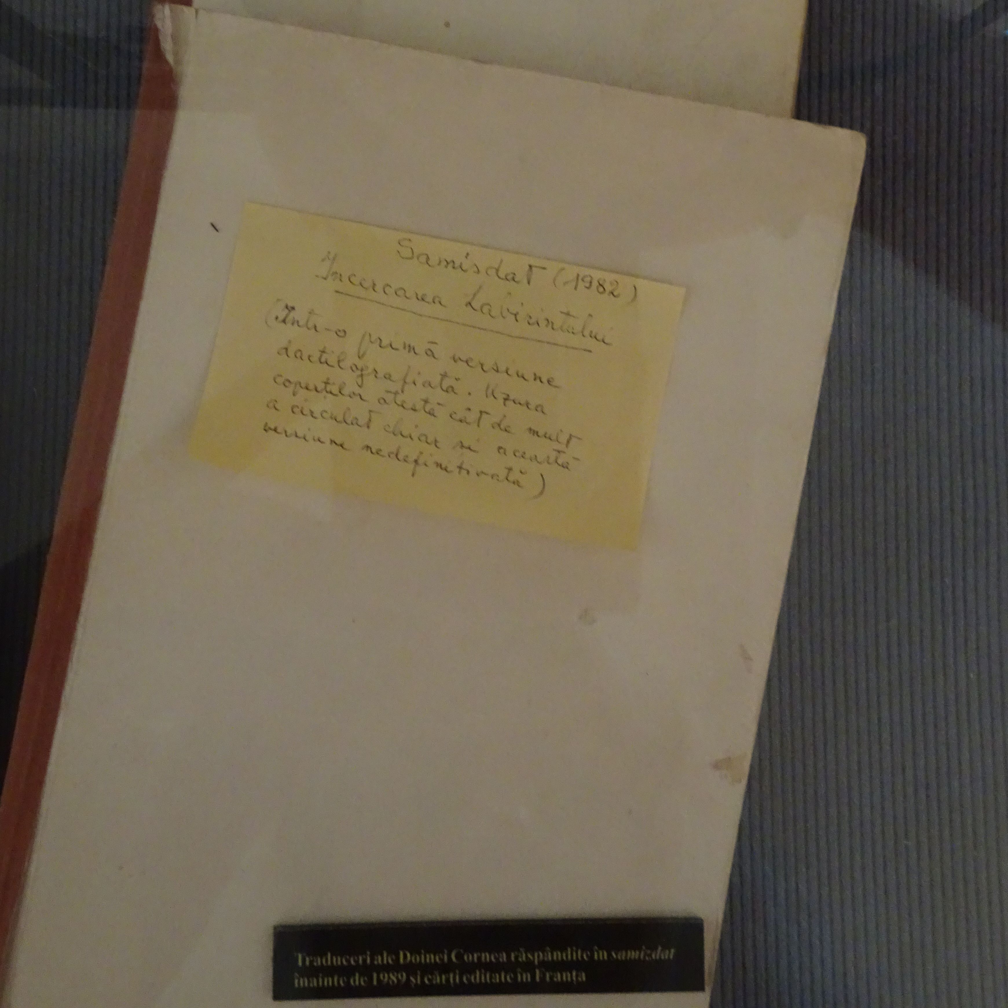 Eliade, Mircea. Încercarea labirintului, traducere de Doina Cornea. Ediție samizdat, 1982