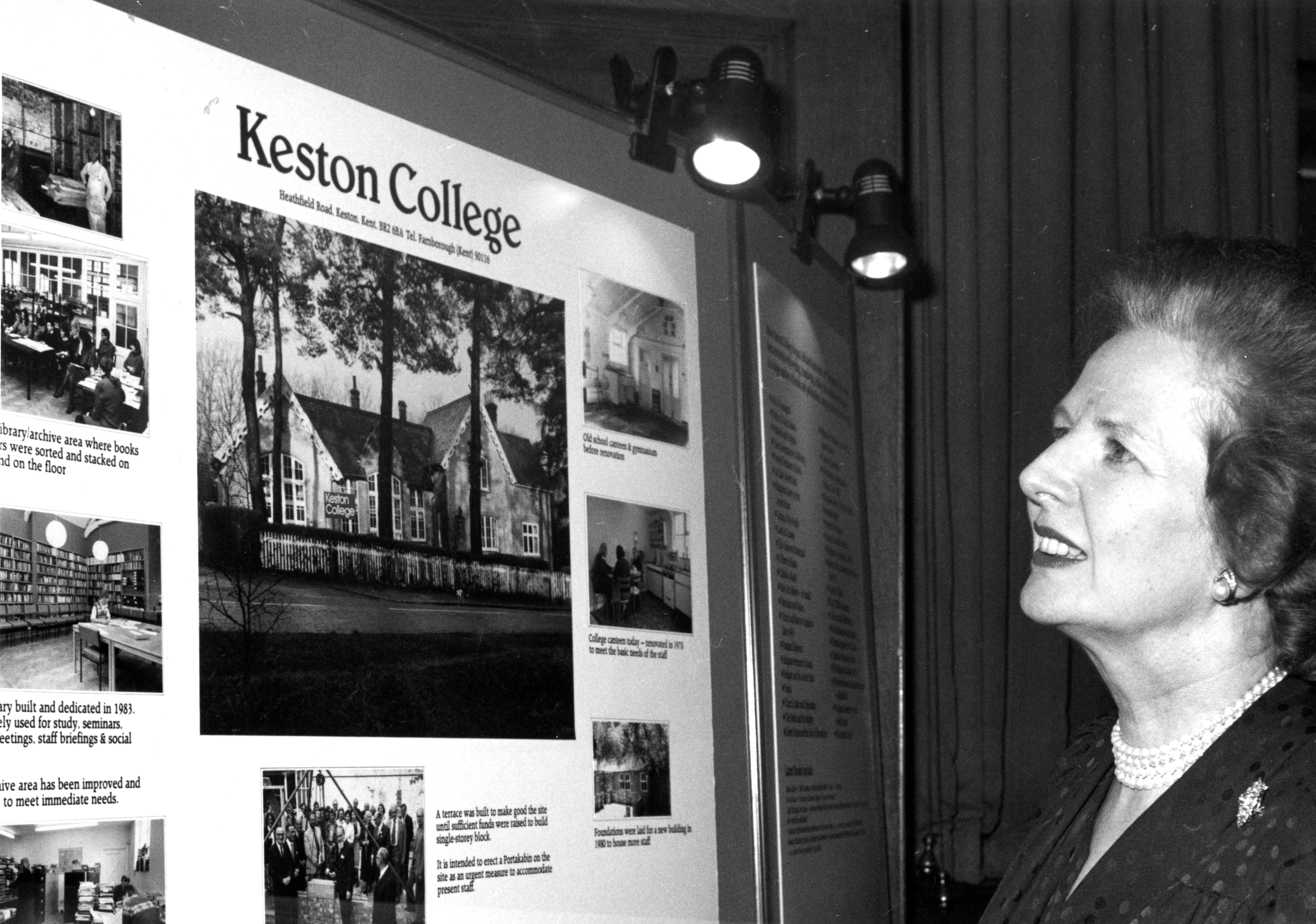 “UK Prime Minister Margaret Thatcher at the Keston College, April 25, 1984,” 1984, Keston Digital Archive