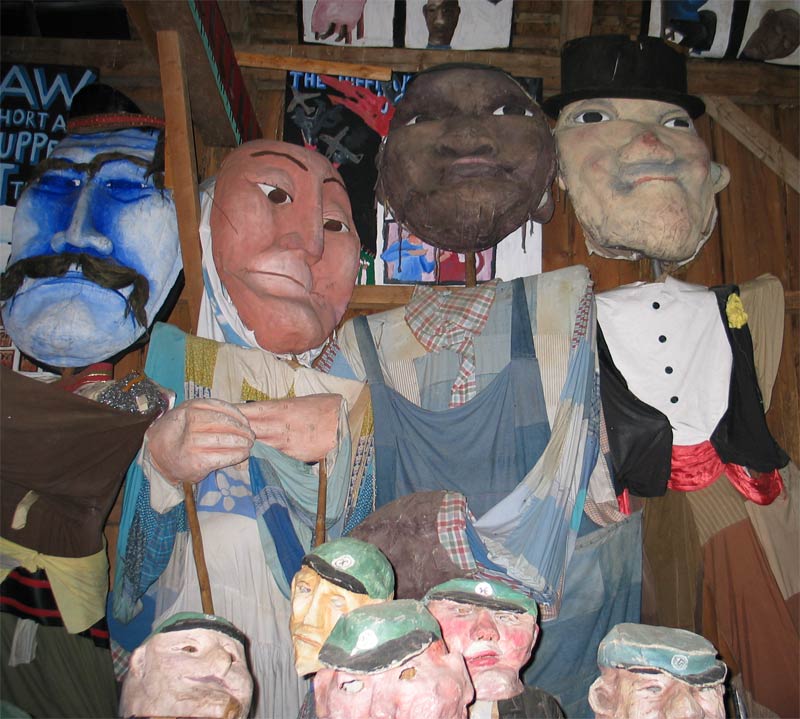 Bread and Puppet Theater’ s puppets