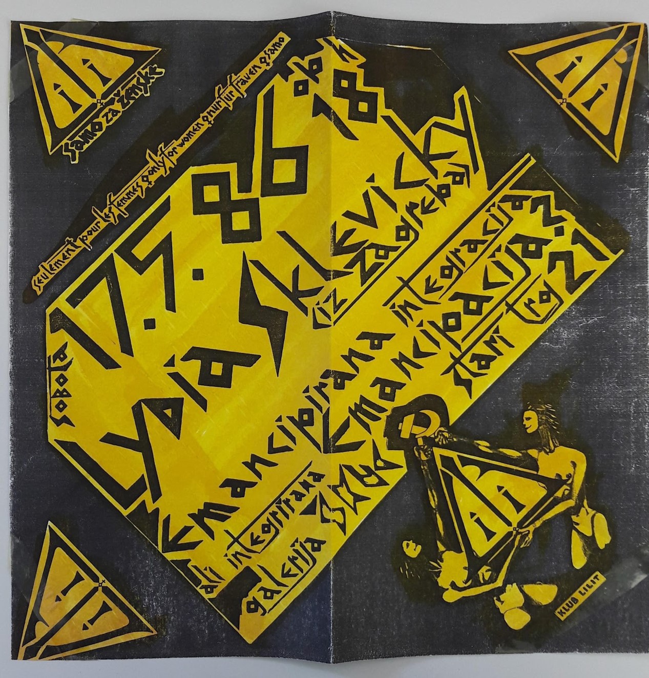 Liublianoje vykusios paskaitos plakatas, 1986 m.