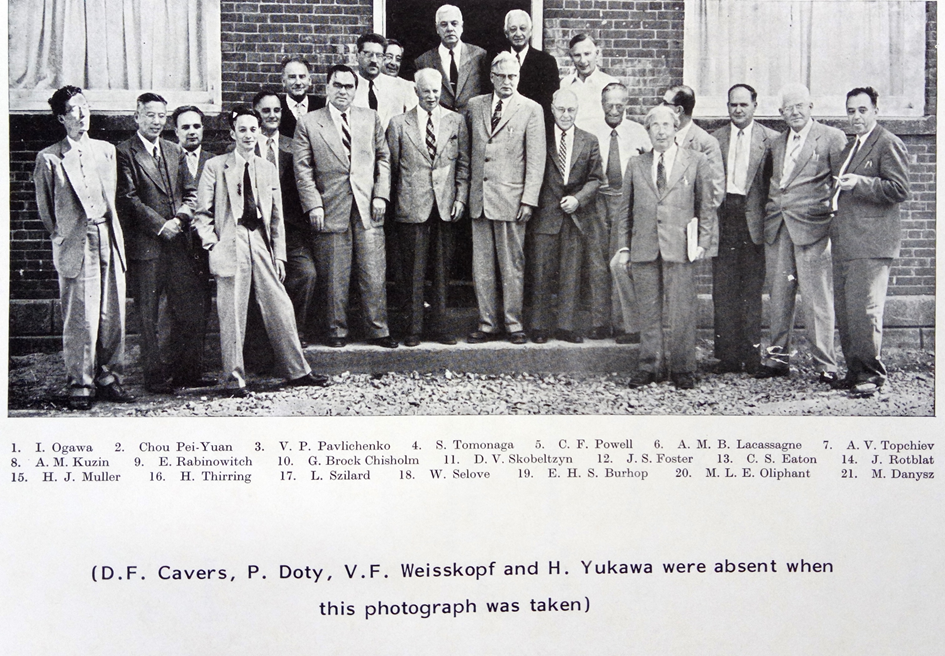 Participant of the First Pugwash Conference on Science and World Affairs in 1957/Sudionici prve Pagvaške konferencije održane 1957. 