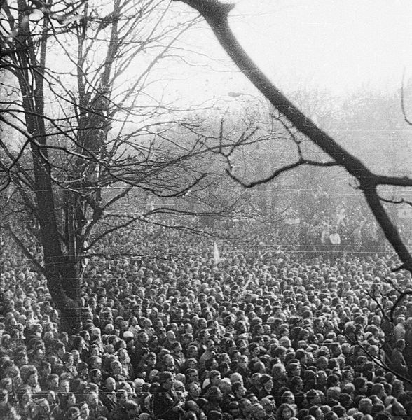Funeral of Jerzy Popiełuszko at Saint Stanislaus Kostka Church in WarsawAuthor Jarek Tuszyński