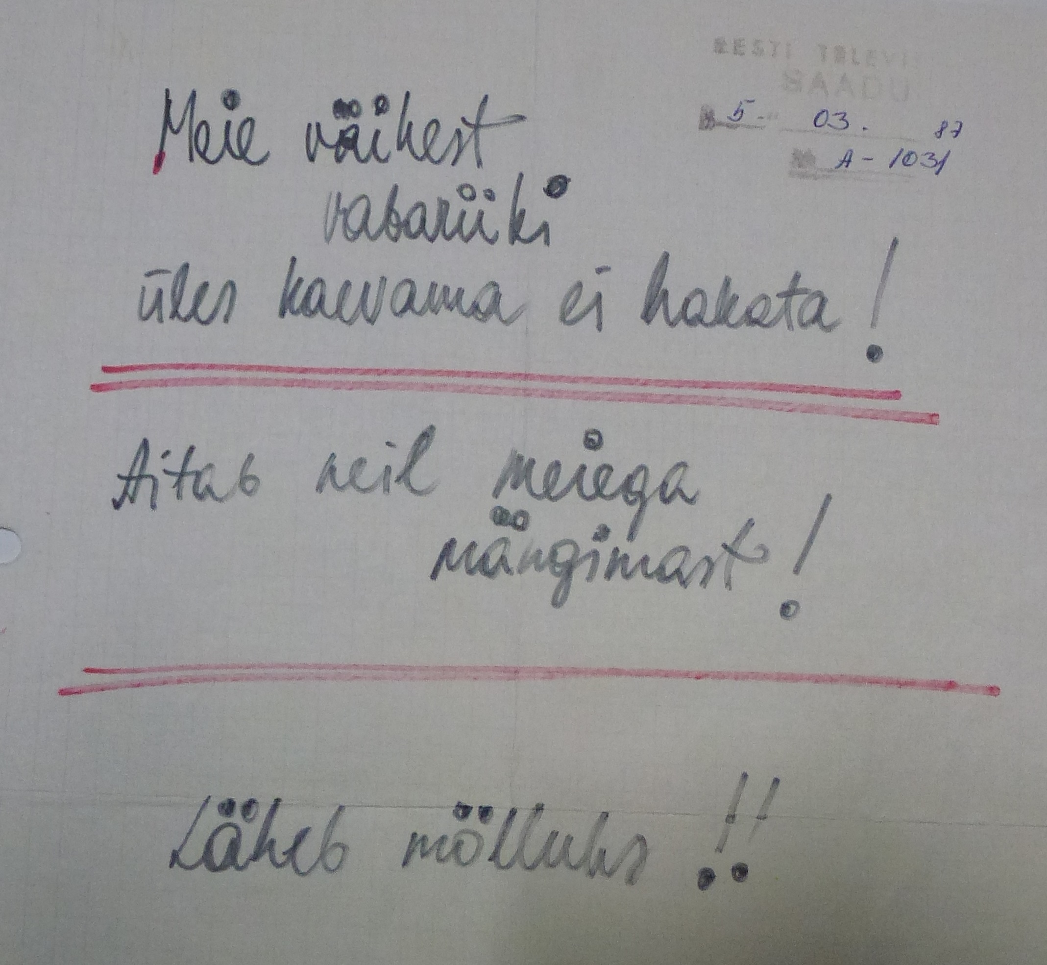 The letter says: 'Our little republic will not be excavated! Enough playing with us! The outrage is coming!!'