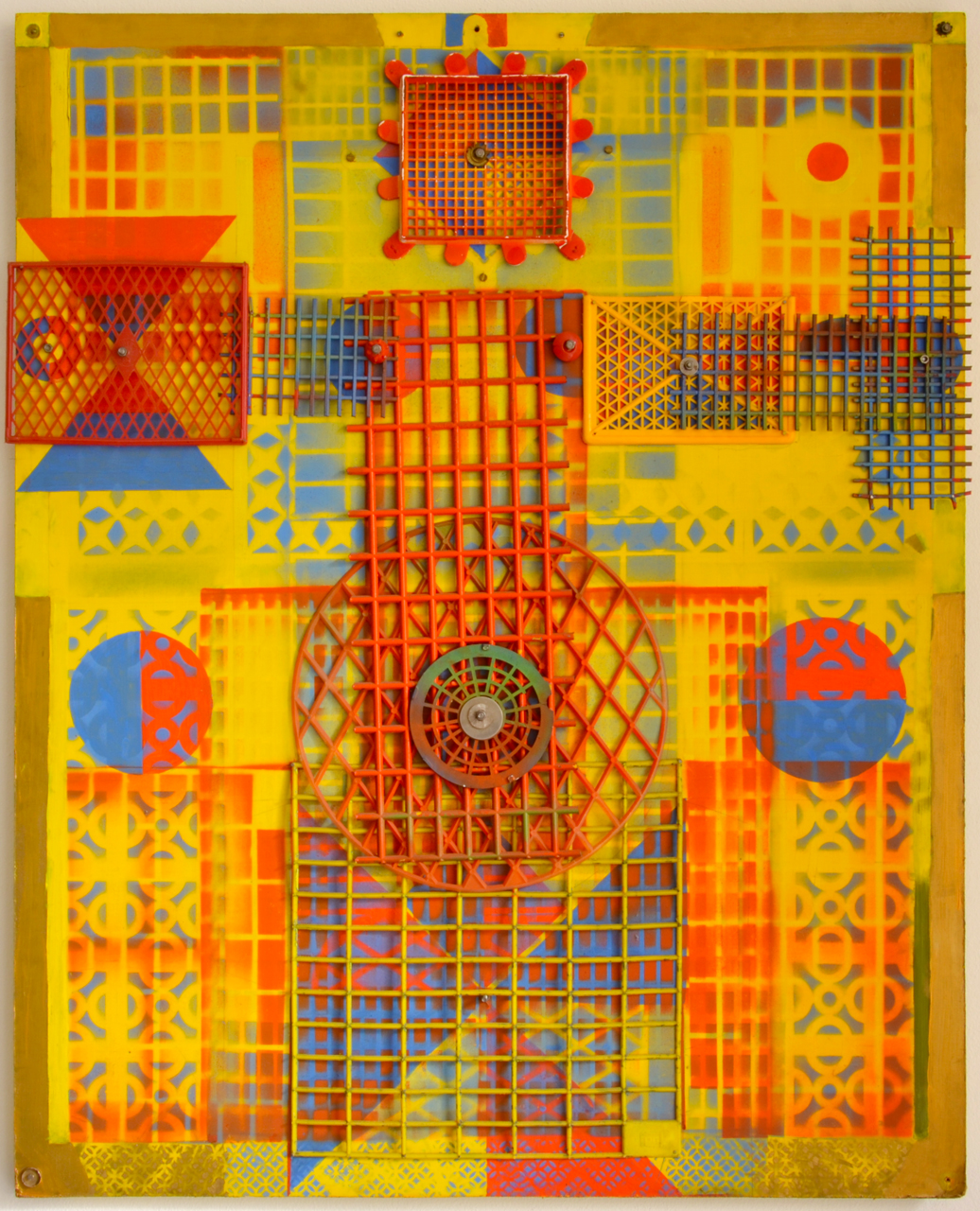 Rudolf Němec, Big Small queen (1987), oil, email, plastic, board