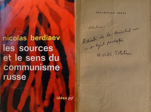 Carte confiscată de Securitate din biblioteca privată Culianu-Petrescu pe 18 mai 1983 